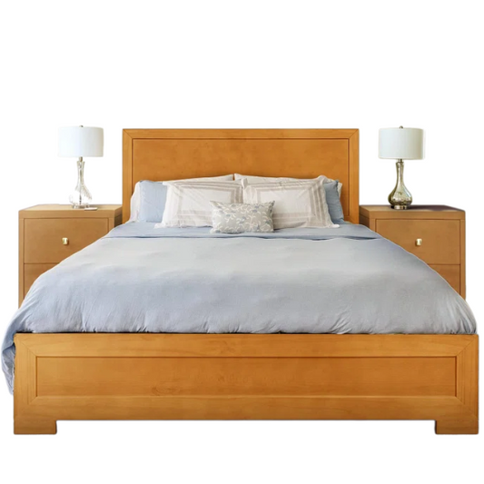 Polished Wooden Platform Full Double Size Bedroom Set – Elegant Design with Sturdy Construction and Timeless Appeal