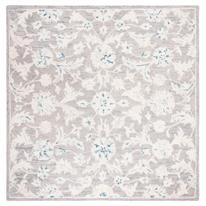 Tufted Wool Area Rug – Luxurious Floral Design