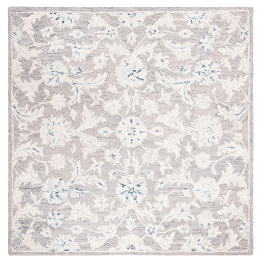 Tufted Wool Area Rug – Luxurious Floral Design