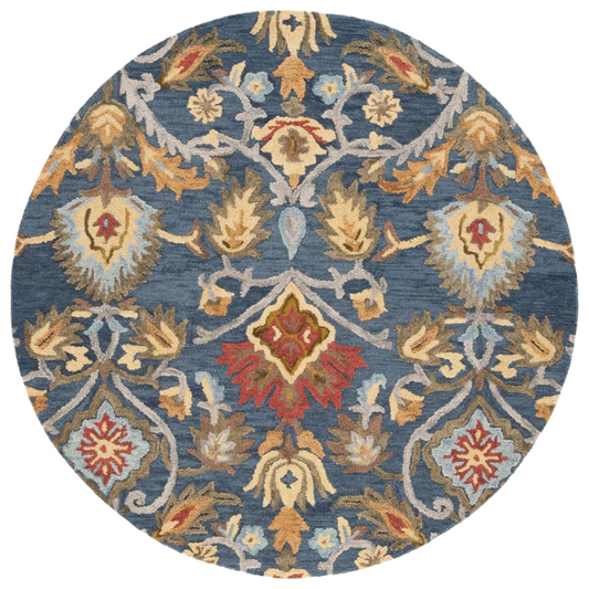 Tufted Wool Area Rug – Luxurious Floral Design