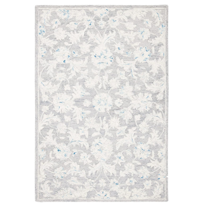 Tufted Wool Area Rug – Luxurious Floral Design