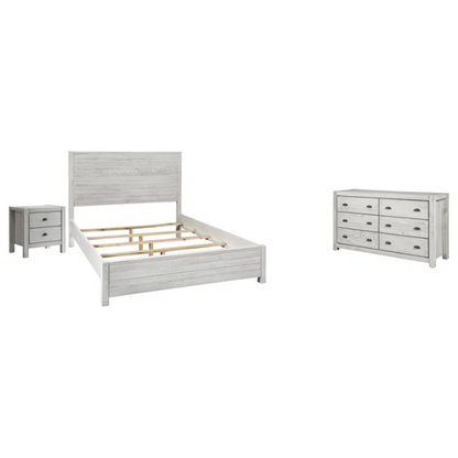 Rustic Solid Wood 3-Piece Full Double Size Bedroom Set – Timeless Charm with Durable Craftsmanship and Warm, Natural Finish