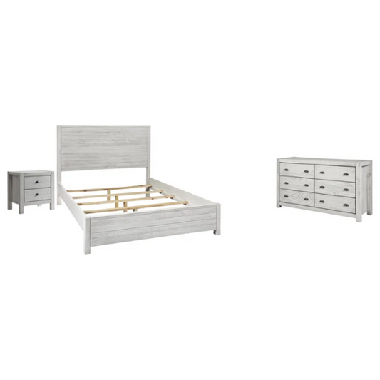 Rustic Solid Wood 3-Piece Full Double Size Bedroom Set – Timeless Charm with Durable Craftsmanship and Warm, Natural Finish