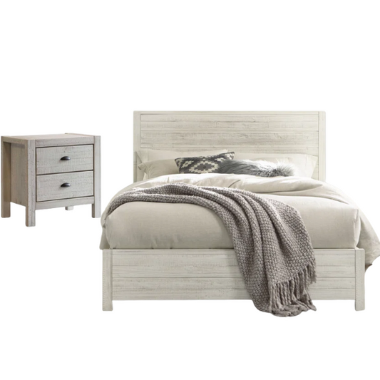Stylish Wooden Twin 2-Piece Bedroom Set: Elegant Design for Cozy and Functional Spaces