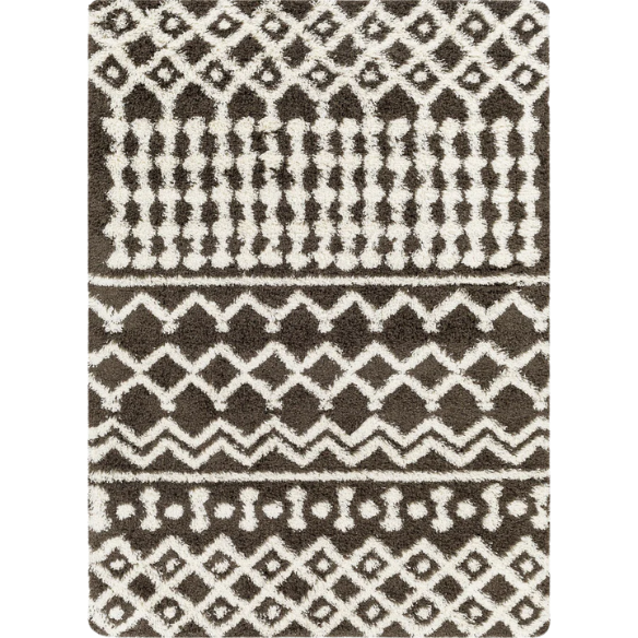 Soft Cozy Woven Shag Bohemian Tribal Area Rug
