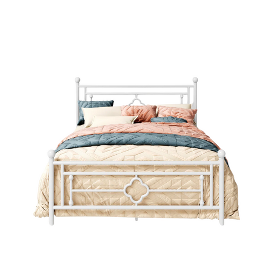 Durable Metal Platform Bed – Full Double Size with Sturdy Frame and Modern Design