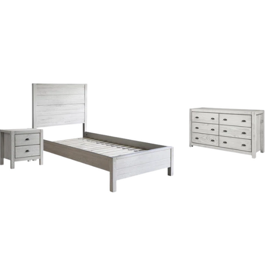 Rustic Solid Wood 3-Piece Twin Bedroom Set – Timeless Design & Durable Craftsmanship