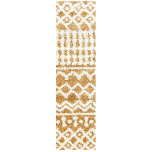 Soft Cozy Woven Shag Bohemian Tribal Area Rug