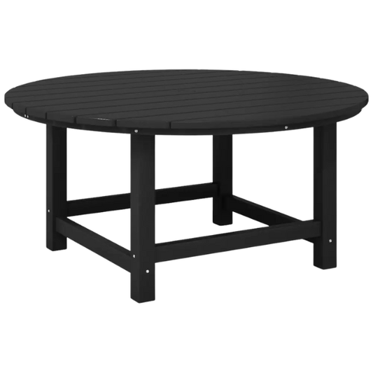 Outdoor Conversation Table – Stylish, Weather-Resistant Recycled Plastic Table with Slat-Style Top for Patios and Gardens