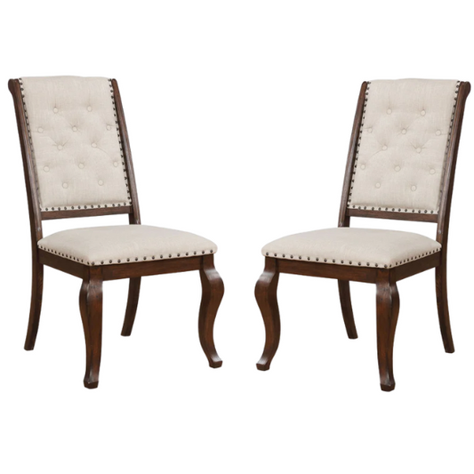 Modern Upholstered Dining Chairs with Cushioned Seats (Set of 2) – Stylish and Comfortable Seating for Kitchen or Dining Room