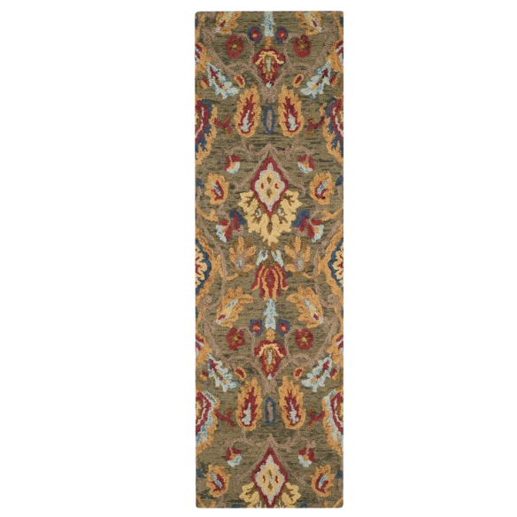 Tufted Wool Area Rug – Luxurious Floral Design