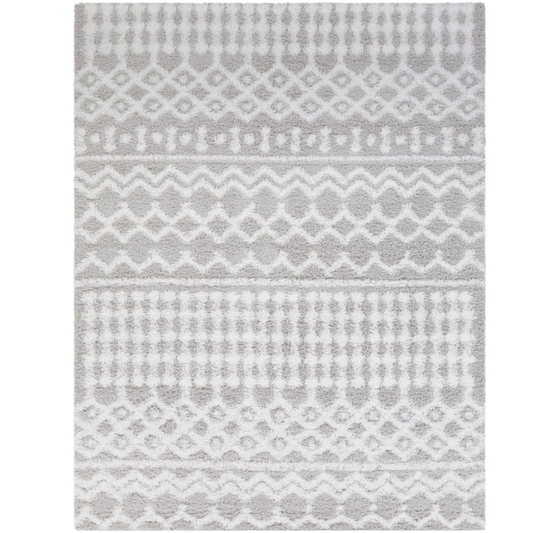 Soft Cozy Woven Shag Bohemian Tribal Area Rug