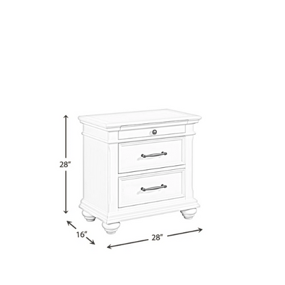 Classic & Functional King Size 5-Piece Bedroom Set: Solid Poplar & Engineered Wood Construction