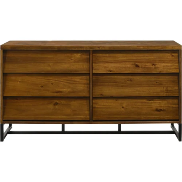 Industrial Mid-Century Modern Platform Bedroom Set with Herringbone Design Headboard – Stylish and Versatile