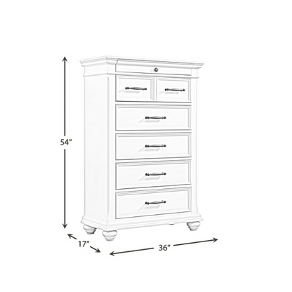 Classic & Functional King Size 5-Piece Bedroom Set: Solid Poplar & Engineered Wood Construction