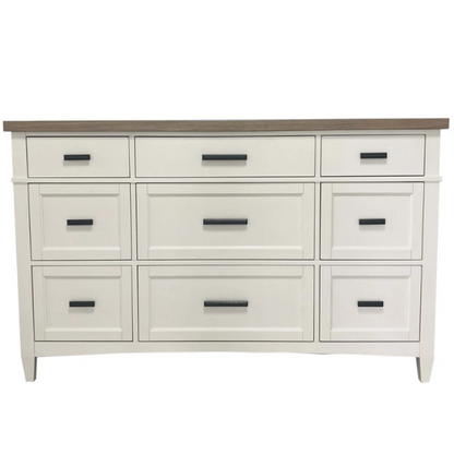 Timeless Craftsman-Inspired 5-Piece Queen Bedroom Set – Includes Storage Bed, 2 Nightstands, Dresser with Mirror, and Chest in Hand-Painted Cotton Finish