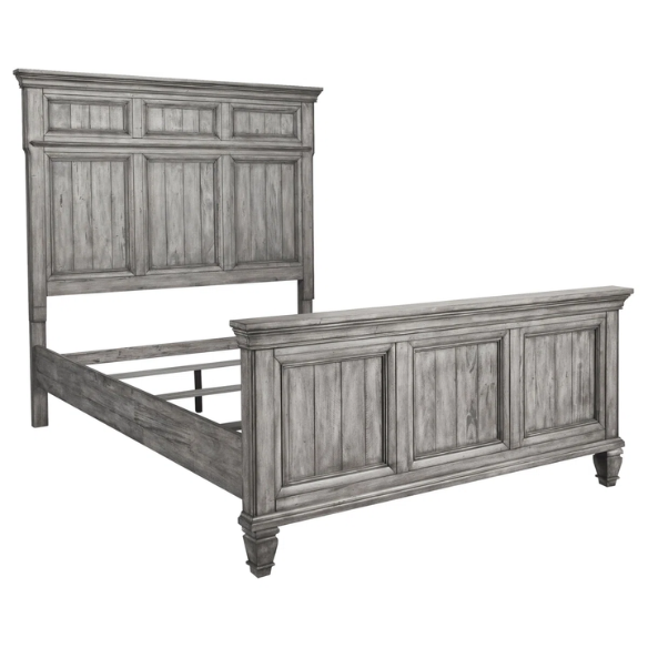 Old-World Charm Meets Glamour in 5-Piece Queen Bedroom Set – Rich Brown Finish with Crown Molding, Felt-Lined Drawers, and Built-In Outlets