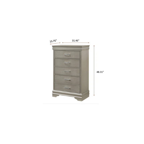 Panel Bedroom Set Special Queen 6-Piece: Timeless Elegance with Bed, Dresser, Mirror, 2 Nightstands, and Chest