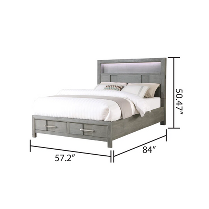 Elegant Wooden 3-Piece Full Double Size Bedroom Set – Includes Bed, Chest, and Two Nightstands with Timeless Craftsmanship