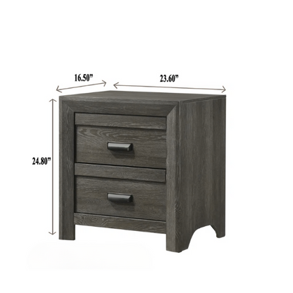 Panel Bedroom Set Special 5-Piece Queen Set – Timeless Elegance with Rich Brown Finish, Decorative Details, and Ample Storage
