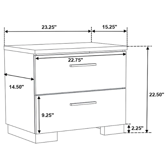 Modern 4-Piece Queen Bedroom Set in White High Gloss with LED Lighting, Touch-Activated Headboard, and Sleek Chrome Accents