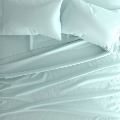 Seafoam Green Deep Pocket Microfiber Sheet Set – 4-Piece Soft, Wrinkle-Free Bedding with Pillowcases