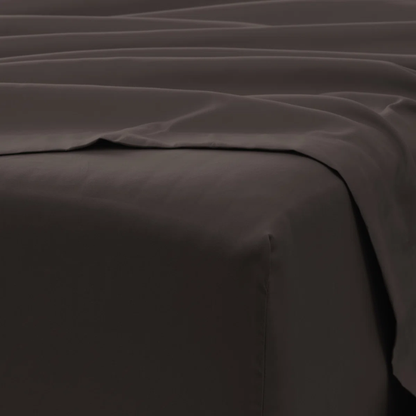 Brown Deep Pocket Microfiber Sheet Set – 4-Piece Soft, Wrinkle-Free Bedding with Pillowcases