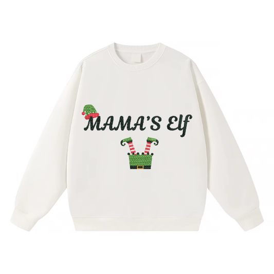 Mama’s Elf Embroidered Sweater