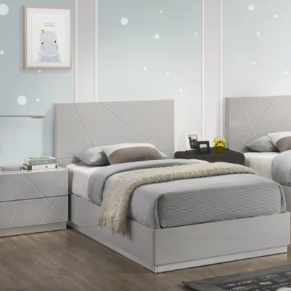 Contemporary Elegance: Sleek Twin Bed for Modern Living