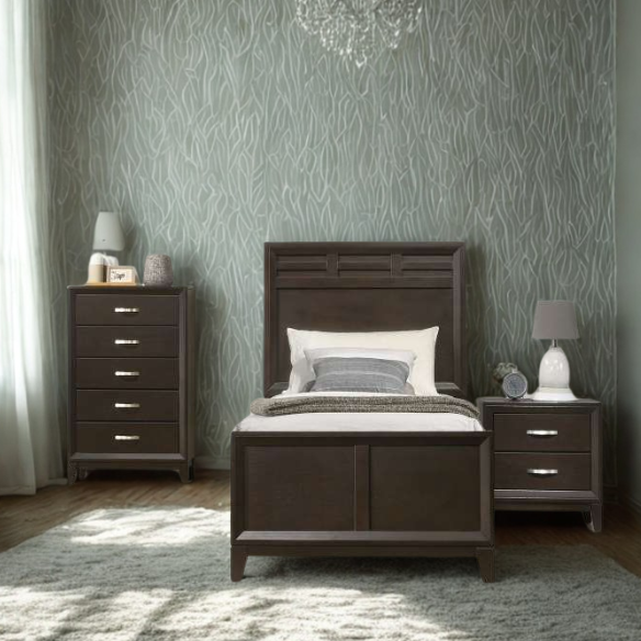 Classic Wooden 3-Piece Twin Bedroom Set – Durable Craftsmanship & Timeless Style