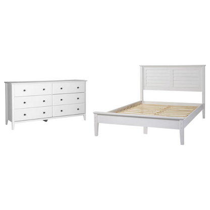 Brushed Wooden Full Double Size Bed and Bedroom Set – Elegant Design with Sturdy Construction and Rustic Charm