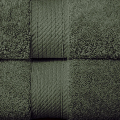 Luxury Olive Drab Egyptian Cotton 3-Piece Towel Set – 800 GSM Plush and Highly Absorbent Bath Towels