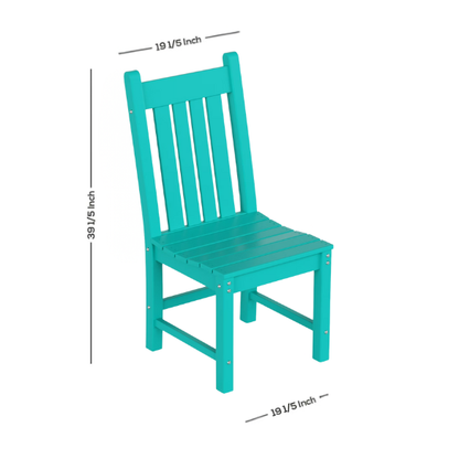 All-Weather Outdoor Patio Dining Chair with Arms – Durable HDPE Construction for Long-Lasting Comfort and Style