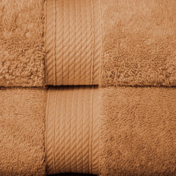 Luxury Orange Rust Egyptian Cotton 3-Piece Towel Set – 800 GSM Plush and Highly Absorbent Bath Towels