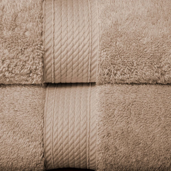 Luxury Taupe Egyptian Cotton 3-Piece Towel Set – 800 GSM Plush and Highly Absorbent Bath Towels