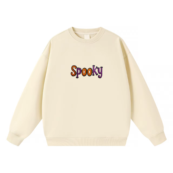 Spooky Embroidered Crewneck Sweatshirt