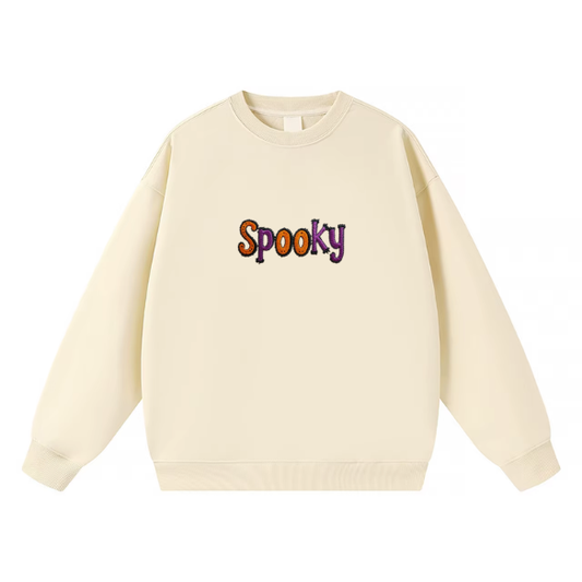 Spooky Embroidered Crewneck Sweatshirt