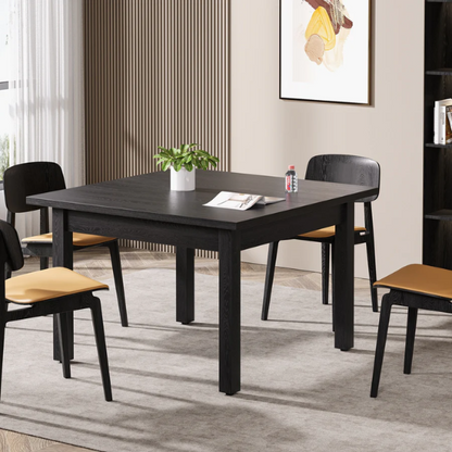 Square Dining Table with Solid Wood Legs for 4 – Perfect for Small Kitchens & Dining Rooms, 39.43-inch Durable Table for Intimate Meals, Game Nights, and More