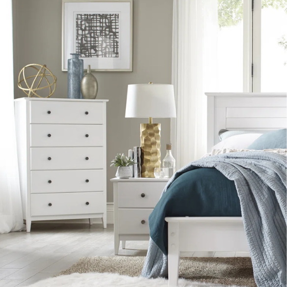 Brushed Wooden Full Double Size Bed and Bedroom Set – Elegant Design with Sturdy Construction and Rustic Charm