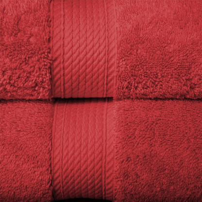Luxury Red Egyptian Cotton 3-Piece Towel Set – 800 GSM Plush and Highly Absorbent Bath Towels