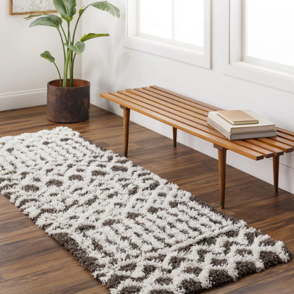 Soft Cozy Woven Shag Bohemian Tribal Area Rug