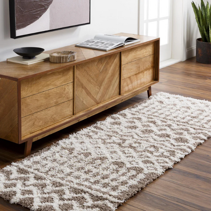 Soft Cozy Woven Shag Bohemian Tribal Area Rug