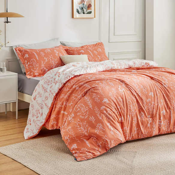 Floral Comforter Set – Stylish and Cozy Bedding with Cute Floral Pattern for a Beautiful Bedroom Makeover