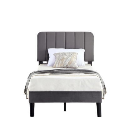 Elegant Grey Luxury Twin Bedroom Set: Exquisite 3-Piece Collection for a Stylish and Sophisticated Space