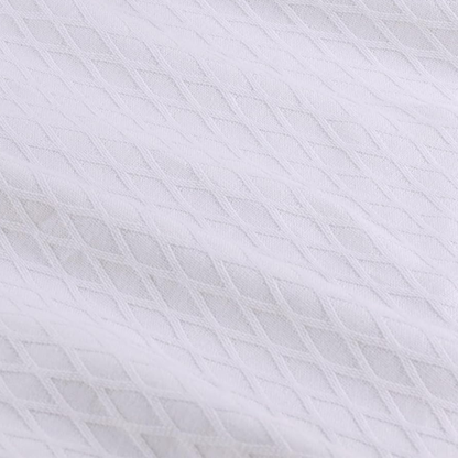 White Weave Cotton Blanket – Elegant, Soft & Breathable All-Season Comfort