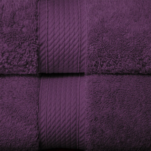 Luxury Purple Egyptian Cotton 3-Piece Towel Set – 800 GSM Plush and Highly Absorbent Bath Towels