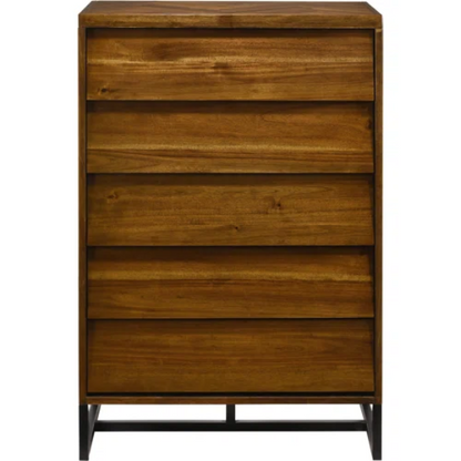 Industrial Mid-Century Modern Platform Bedroom Set with Herringbone Design Headboard – Stylish and Versatile