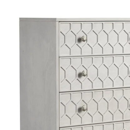 Modern Panel Configurable Bedroom Set with Honeycomb Design Headboard – Stylish and Contemporary with Sleek Lines and Sophisticated Appeal