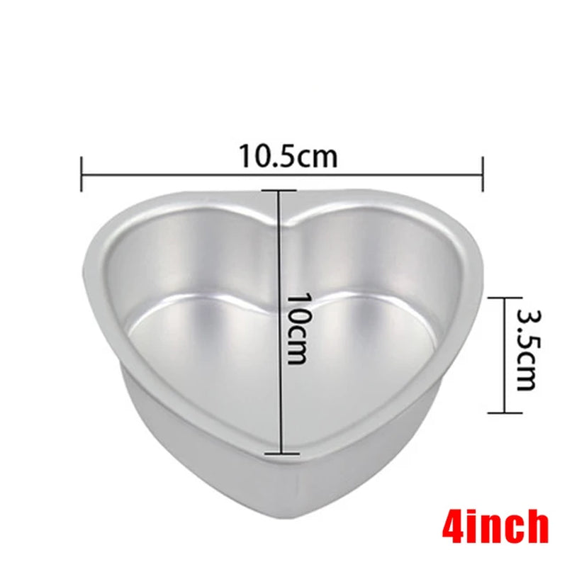 2/3/4/5/6/7/8/10/12Inch Removable Bottom Heart round Cake Pan Aluminum Nonstick Cake Bakeware Tools Baking DIY Tray Layer Tier