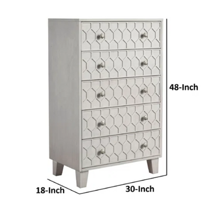 Modern Panel Configurable Bedroom Set with Honeycomb Design Headboard – Stylish and Contemporary with Sleek Lines and Sophisticated Appeal